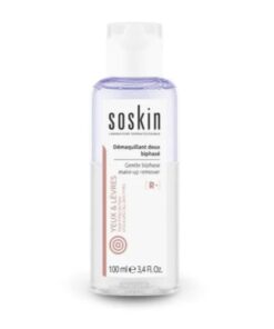 soskin paris. gentle make up remover eye and lip 100ml.